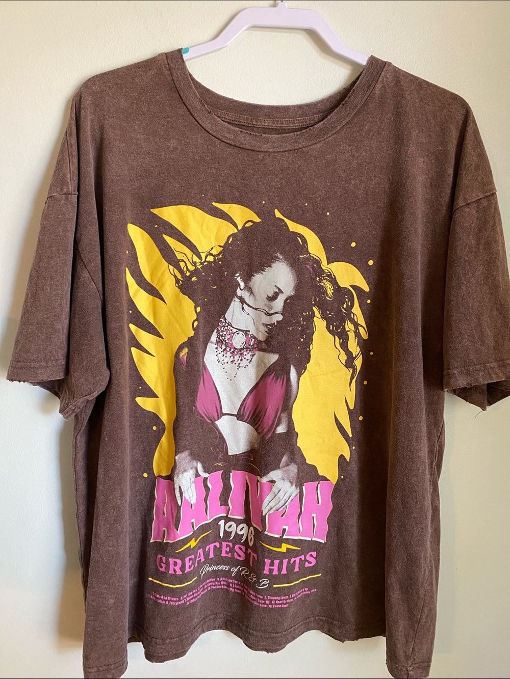 90s Aaliyah 1996 Greatest Hits R&B Graphic Tee